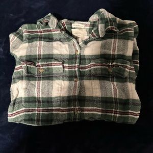 american eagle flannel size small